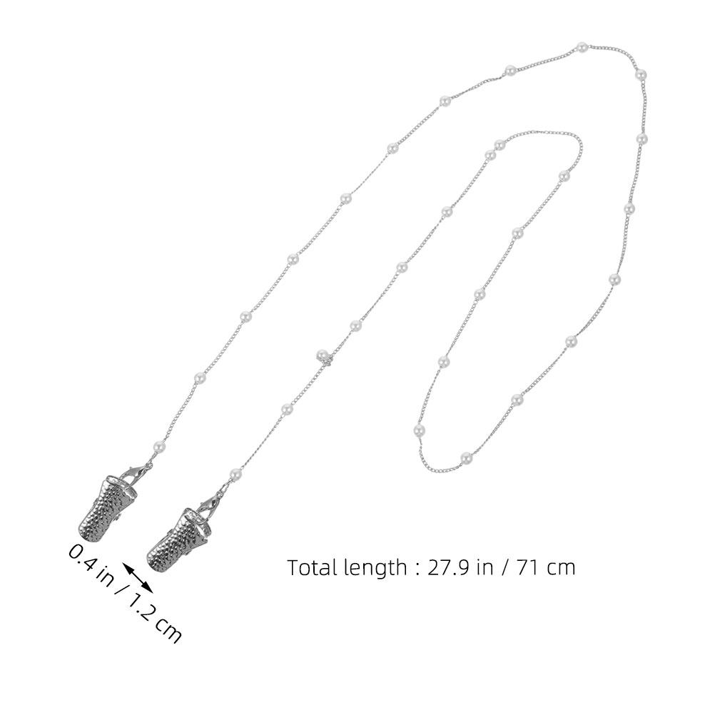 قطعتان من سلسلة النظارات المزي - مراجعة Mask Chain Holder وسعره