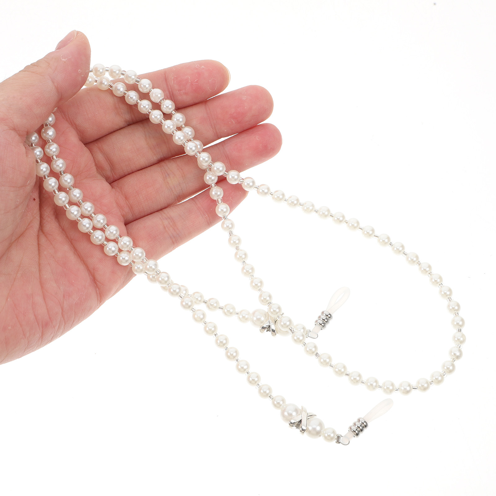 سلسلة نظارات أنيقة مزينة باللؤ - مراجعة Mask Chain Holder وسعره